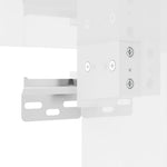 ZNTS Highboard High Gloss White 69.5x34x180 cm Engineered Wood 3198187