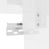 ZNTS Highboard High Gloss White 69.5x34x180 cm Engineered Wood 3198187