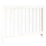 ZNTS Radiator Cover White 108.5x19x84 cm Solid Wood Pine 822572