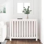 ZNTS Radiator Cover White 108.5x19x84 cm Solid Wood Pine 822572