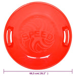 ZNTS Round Sledge Red 66.5 cm PP 93712
