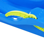 ZNTS Sledge with Brakes Blue 87x40x18 cm Polypropylene 93713