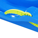 ZNTS Sledge with Brakes Blue 87x40x18 cm Polypropylene 93713