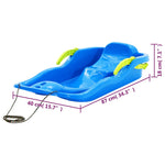 ZNTS Sledge with Brakes Blue 87x40x18 cm Polypropylene 93713