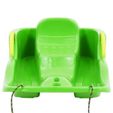 ZNTS Sledge with Brakes Green 87x40x18 cm Polypropylene 93715