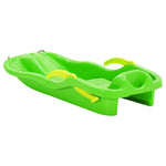 ZNTS Sledge with Brakes Green 87x40x18 cm Polypropylene 93715