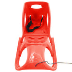 ZNTS Sledge with Seat Red 102.5x40x23 cm Polypropylene 93722
