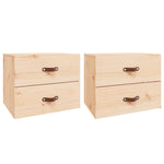 ZNTS Wall-mounted Bedside Cabinets 2 pcs 50x36x40 cm 820977