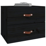 ZNTS Wall-mounted Bedside Cabinet Black 50x36x40 cm 820984