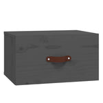 ZNTS Wall-mounted Bedside Cabinet Grey 40x29.5x22 cm 820990