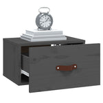 ZNTS Wall-mounted Bedside Cabinet Grey 40x29.5x22 cm 820990