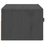 ZNTS Wall-mounted Bedside Cabinet Grey 40x29.5x22 cm 820990