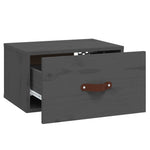 ZNTS Wall-mounted Bedside Cabinet Grey 40x29.5x22 cm 820990