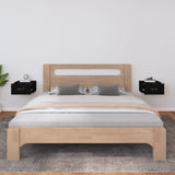 ZNTS Wall-mounted Bedside Cabinets 2 pcs Black 40x29.5x22 cm 820995