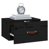 ZNTS Wall-mounted Bedside Cabinets 2 pcs Black 40x29.5x22 cm 820995