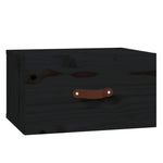 ZNTS Wall-mounted Bedside Cabinets 2 pcs Black 40x29.5x22 cm 820995