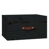 ZNTS Wall-mounted Bedside Cabinets 2 pcs Black 40x29.5x22 cm 820995