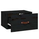 ZNTS Wall-mounted Bedside Cabinets 2 pcs Black 40x29.5x22 cm 820995