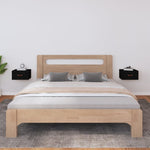ZNTS Wall-mounted Bedside Cabinets 2 pcs Black 40x29.5x22 cm 820995