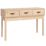 ZNTS Console Table 114x40x75 cm Solid Wood Pine 821754