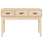 ZNTS Console Table 114x40x75 cm Solid Wood Pine 821754