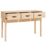 ZNTS Console Table 114x40x75 cm Solid Wood Pine 821754