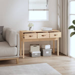 ZNTS Console Table 114x40x75 cm Solid Wood Pine 821754