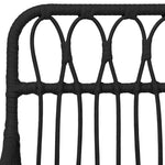 ZNTS Garden Chairs 2 pcs with Armrest Black 56x64x80 cm PE Rattan 319427