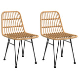ZNTS Garden Chairs 2 pcs 48x62x84 cm PE Rattan 319428