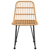 ZNTS Garden Chairs 2 pcs 48x62x84 cm PE Rattan 319428