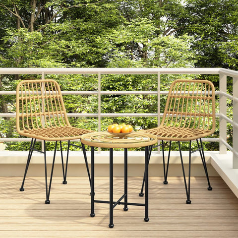 ZNTS Garden Chairs 2 pcs 48x62x84 cm PE Rattan 319428