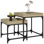 ZNTS Side Tables 2 pcs Sonoma Oak Engineered Wood 823283