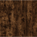 ZNTS Coffee Table Smoked Oak 100x50x45 cm Engineered Wood and Iron 823309