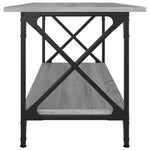ZNTS Coffee Table Grey Sonoma 100x45x45 cm Engineered Wood and Iron 823315