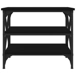 ZNTS Side Table Black 55x38x45 cm Engineered Wood 823332