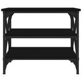 ZNTS Side Table Black 55x38x45 cm Engineered Wood 823332