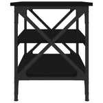ZNTS Side Table Black 55x38x45 cm Engineered Wood 823332