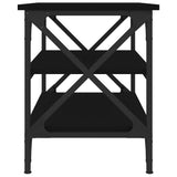 ZNTS Side Table Black 55x38x45 cm Engineered Wood 823332