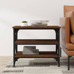 ZNTS Side Table Brown Oak 55x38x45 cm Engineered Wood 823336
