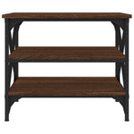 ZNTS Side Table Brown Oak 55x38x45 cm Engineered Wood 823336