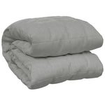 ZNTS Weighted Blanket Grey 200x200 cm 13 kg Fabric 350725