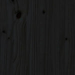 ZNTS Bench Black 80x41x77 cm Solid Wood Pine 823553