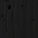 ZNTS Bench Black 80x41x77 cm Solid Wood Pine 823553