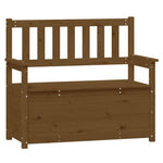 ZNTS Bench Honey Brown 112.5x51.5x96.5 cm Solid Wood Pine 823562