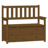 ZNTS Bench Honey Brown 112.5x51.5x96.5 cm Solid Wood Pine 823562