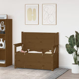 ZNTS Bench Honey Brown 112.5x51.5x96.5 cm Solid Wood Pine 823562