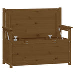 ZNTS Bench Honey Brown 112.5x51.5x96.5 cm Solid Wood Pine 823562
