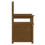 ZNTS Bench Honey Brown 112.5x51.5x96.5 cm Solid Wood Pine 823562