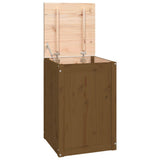 ZNTS Laundry Box Honey Brown 44x44x66 cm Solid Wood Pine 823567