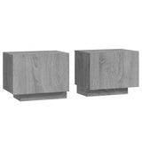 ZNTS Bedside Cabinet Grey Sonoma 100x35x40 cm Engineered Wood 3152833